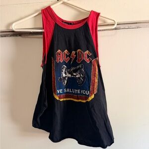 Forever 21 AC/DC Women’s Black & Red Tank Top Size S